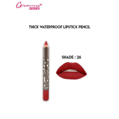 Glamorous Face Thick WaterProof LipStick Pencil (SHADE 26)
