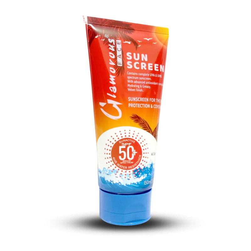 Glamorous Face Sun Screen Lotion Sunblock SPF50+ UVA UVB 150ml