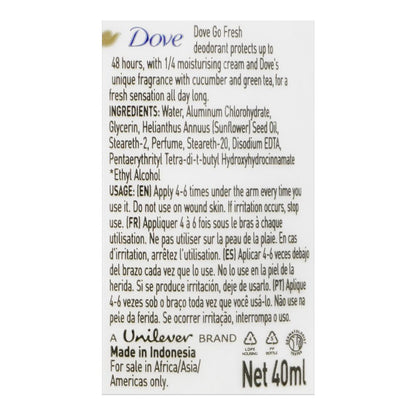 Dove Go Fresh Anti Perspirant Roll On 40ml
