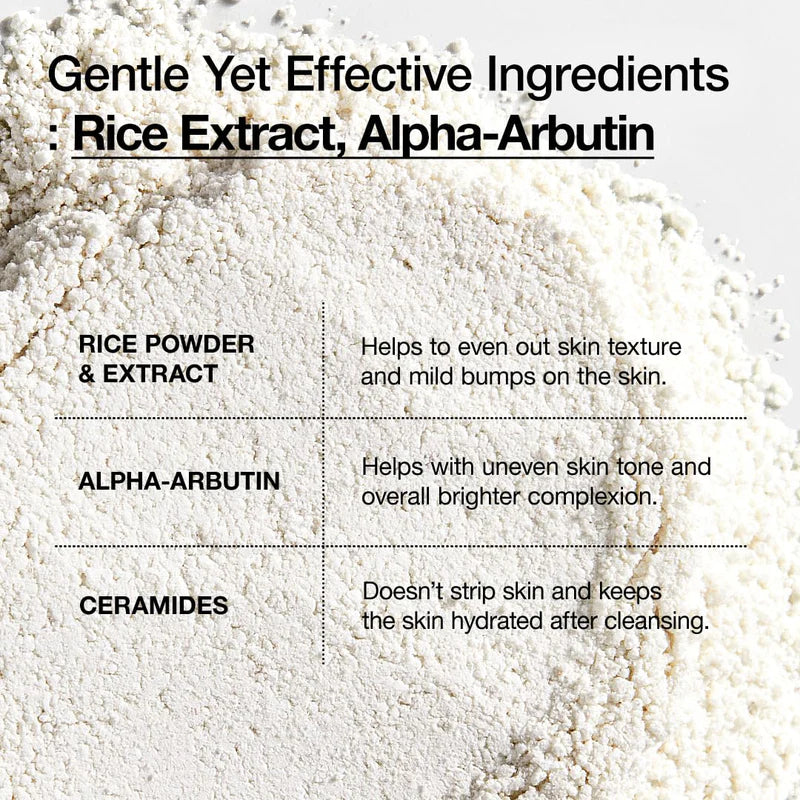 Anua Rice Ceramide Brightening Cleansing Powder 40 g Gentle Exfoliation & Skin Brightening (K Beauty)