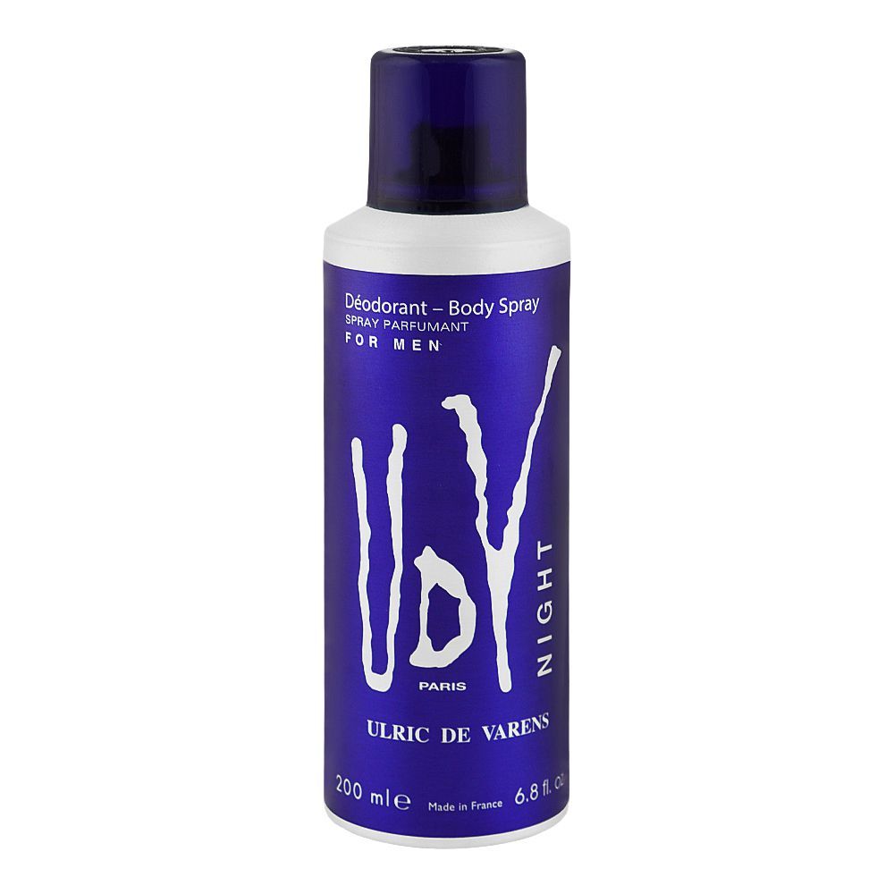 UDV For Men Night Body Spray 200ml Long-Lasting Fresh & Masculine Fragrance