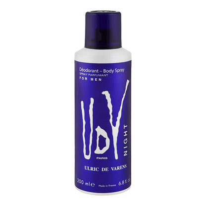 UDV For Men Night Body Spray 200ml Long-Lasting Fresh & Masculine Fragrance