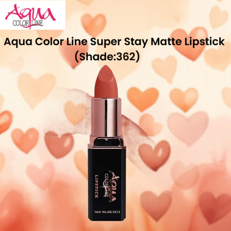 Aqua Color Line Super Stay Matte Lipstick (Shade:362)