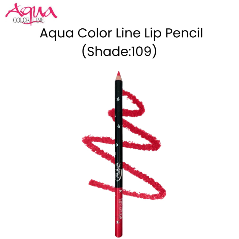 Aqua Color Line Lip Pencil (Shade:109)