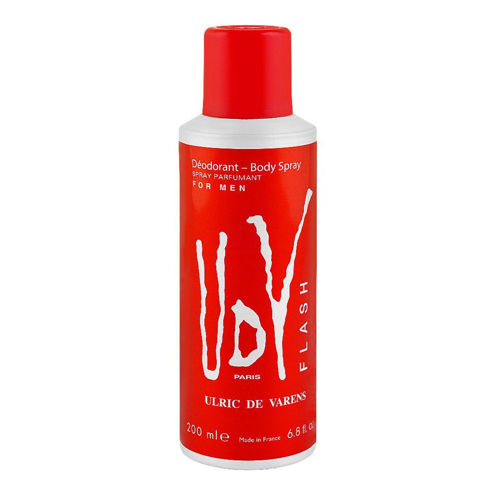 UDV For Men Flash Body Spray 200ml Long-Lasting Fresh & Masculine Fragrance