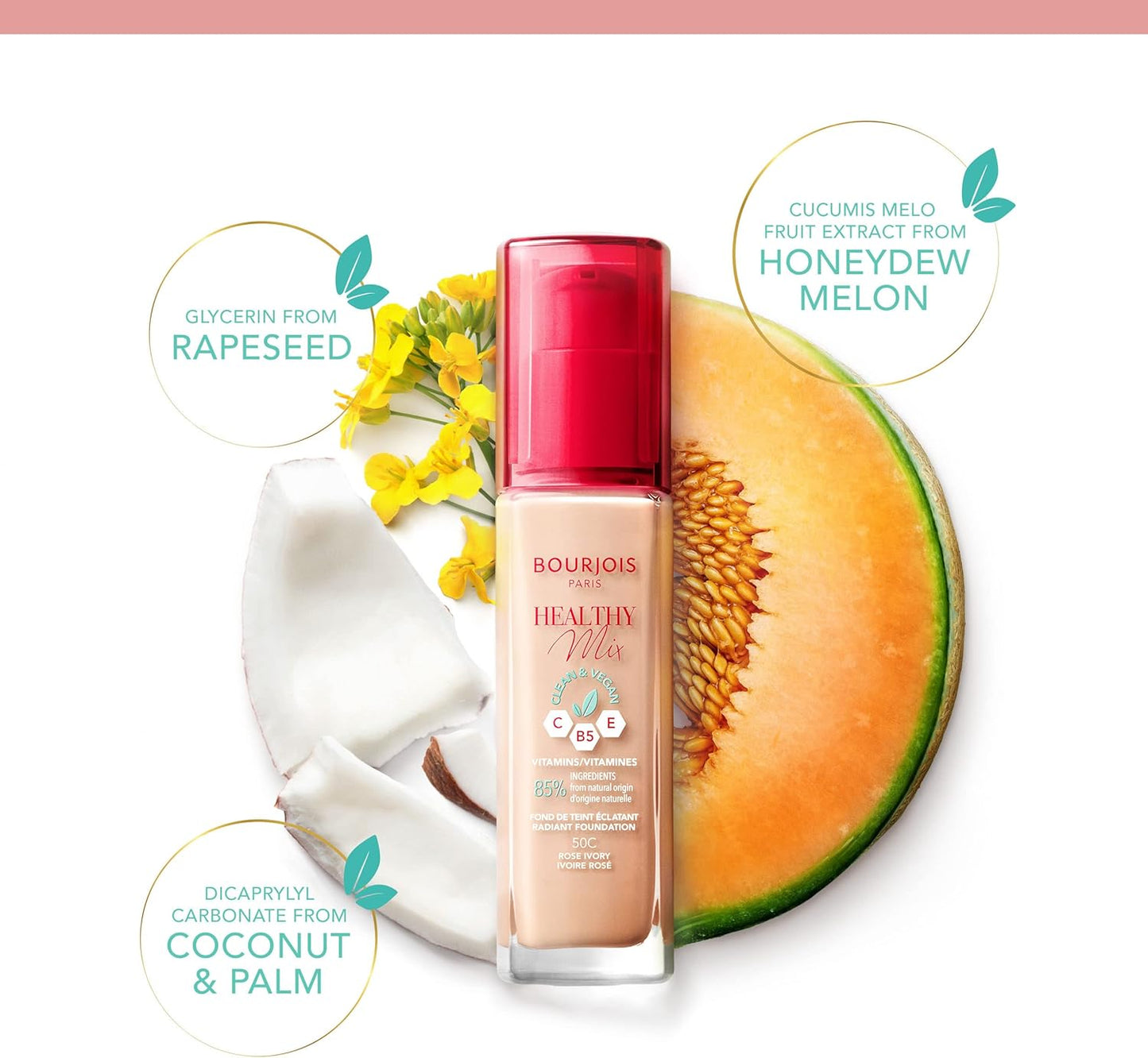 Bourjois Healthy Mix Clean & Vegan Foundation 52W Vanilla