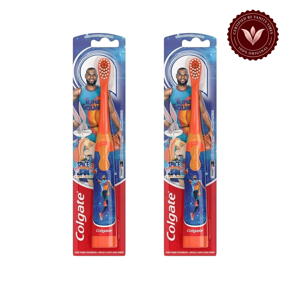 Colgate — Colgate Kids Space Jam Battery Toothbrush - Includes 1 AA Battery, Fun & Effective Cleaning for Kids — image 2