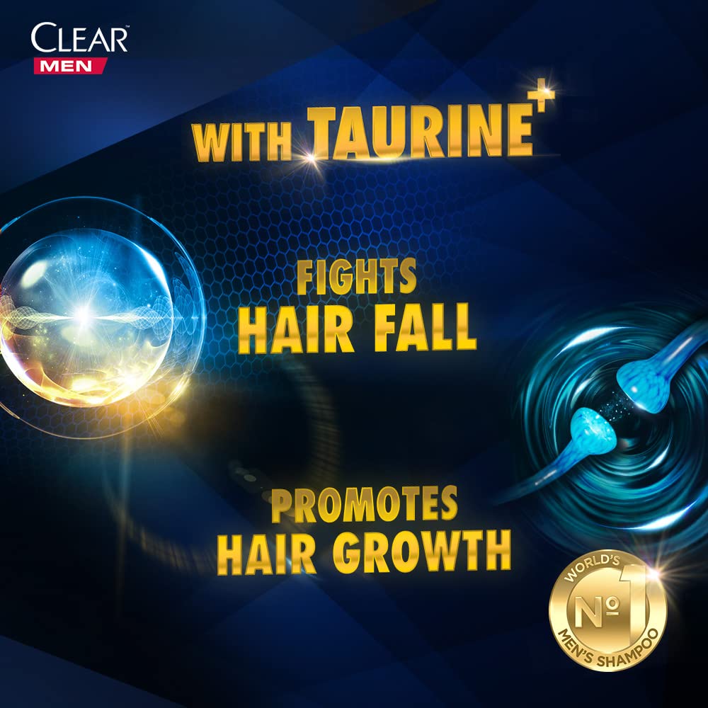 Clear Men Anti Hair Fall Shampoo 10X Less Hairfall 320ml – Strong & Healthy Hair Care with Scalp Strengthening Formula