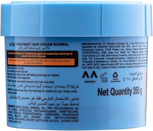 Gatsby Moist Normal Treatment Hair Cream 250g