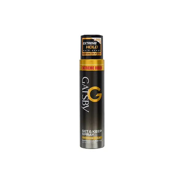 Gatsby Set & Keep Extreme Hold Hair Spray 250ml – Long Lasting Strong Hold Hairspray for Maximum Control, Frizz Free Finish &