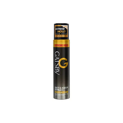 Gatsby Set & Keep Extreme Hold Hair Spray 250ml – Long Lasting Strong Hold Hairspray for Maximum Control, Frizz Free Finish &