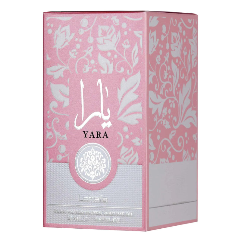 Lattafa Yara Concentrated Perfume Oil 20ml - Long Lasting Original Sweet Floral Fragrance for Women