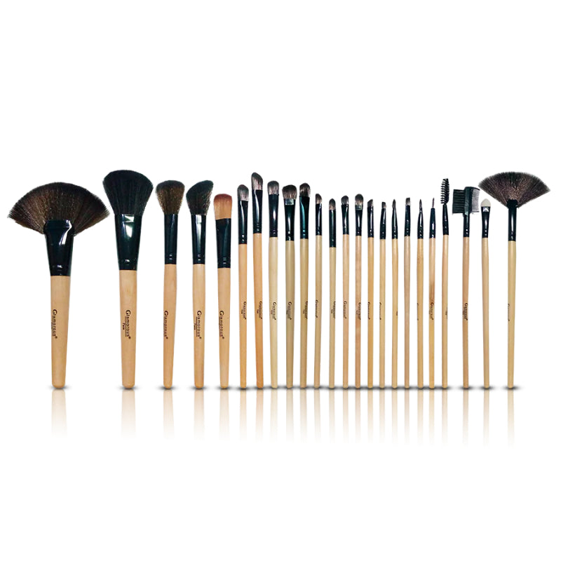Glamorous Face 24 Piece Leather Brushset