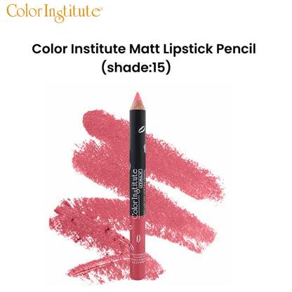 Color Institute Matt Lipstick Pencil (Shade:15)