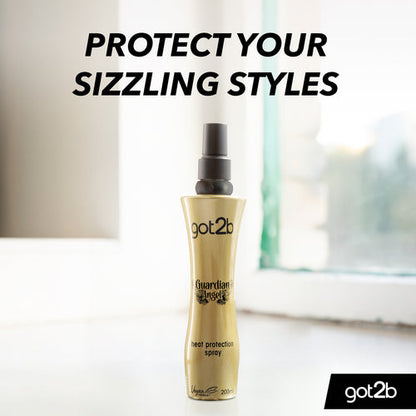 Schwarzkopf Got2b Guardian Angel Heat Protection Spray 200ml Protects Hair from Heat & Damage