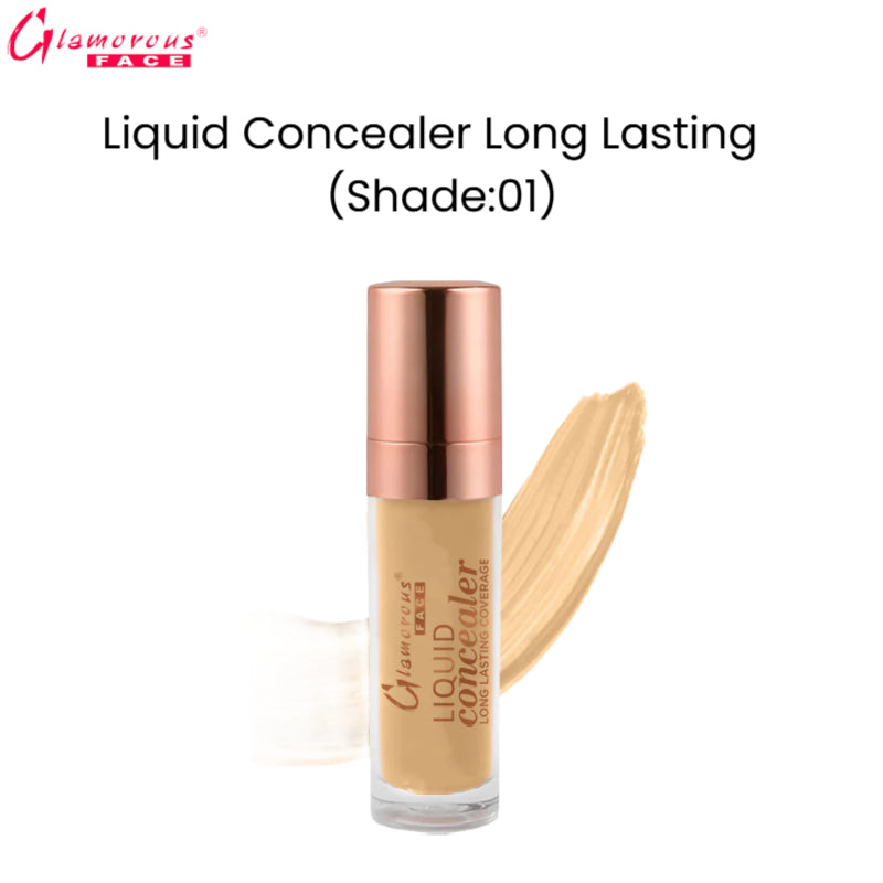 Glamorous Face Liquid Concealer Long Lasting (Shade:01)