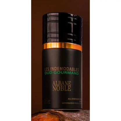 Les Indemodables Oud Gourmand All Over Body Spray by Albane Noble 250ml Long-Lasting Rich & Exotic Fragrance
