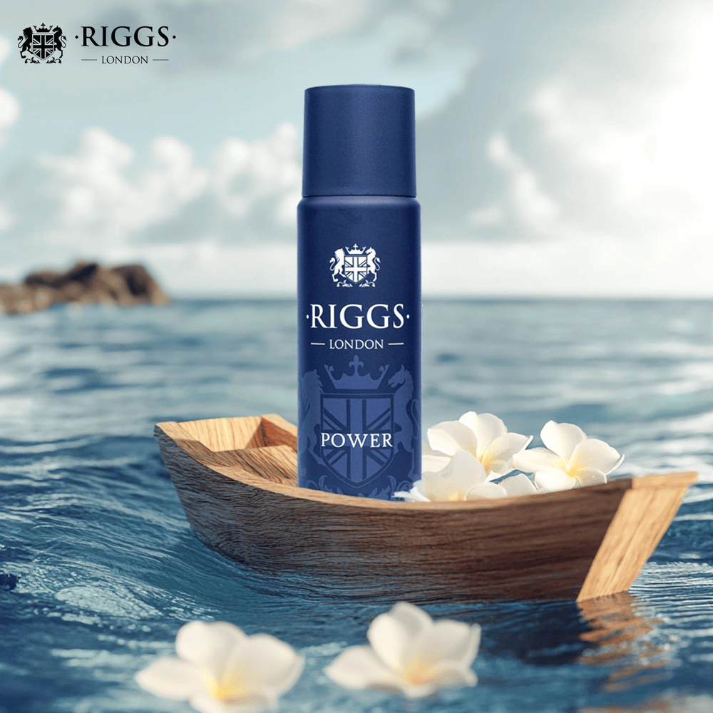 Riggs London Power Perfumed Deodorant Body Spray 250ml Long-Lasting Bold & Energetic Fragrance
