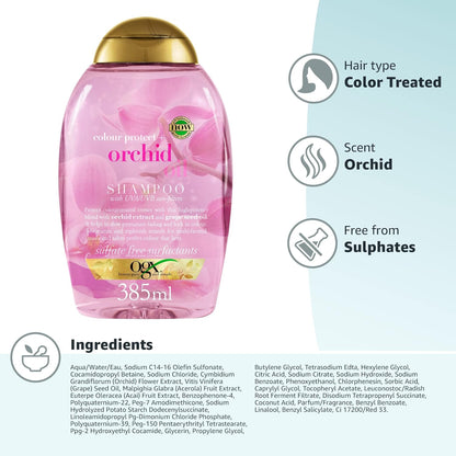 OGX Color Protect + Orchid Oil Shampoo 385ml