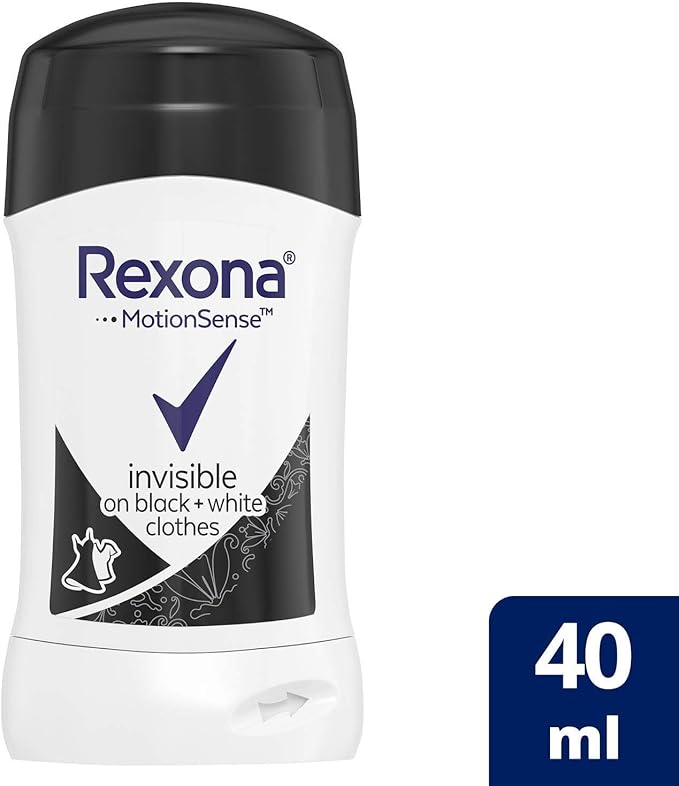 Rexona Women Invisible Black + White Antiperspirant Deodorant Stick 40g