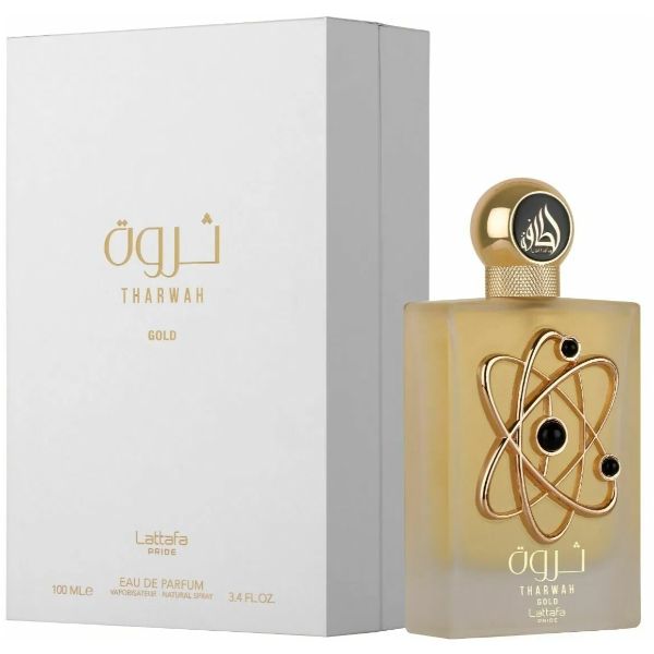 Lattafa Tharwah Gold Eau De Parfum 100ml – Long Lasting Original Luxury Unisex Fragrance for Men & Women