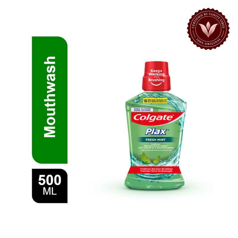 Colgate — Colgate Plax Fresh Mint Mouthwash 500ml - Fresh Breath Daily Oral Care — image 2