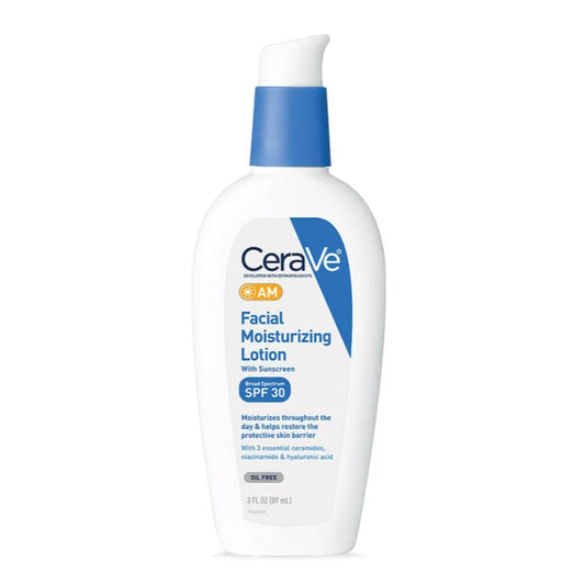 CeraVe Acne AM Facial Moisturizing (SPF30)Lotion with Sunscreen -89ml (USA STOCK BOX)