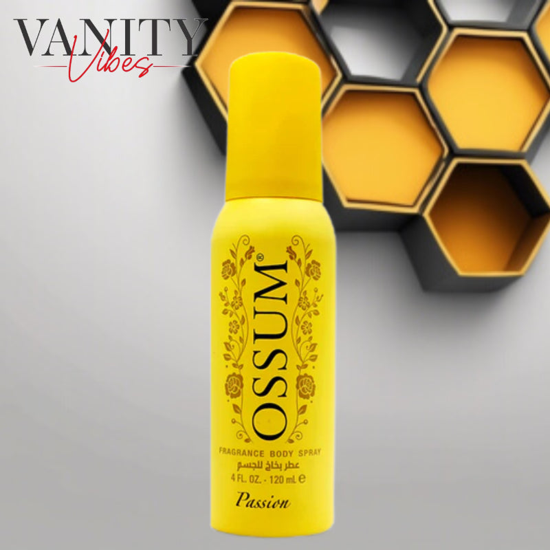 Ossum Passion Perfume Spray for Women 120ml - Long Lasting Sweet Floral Fragrance Body Mist Deodorant Spray for Daily Wear