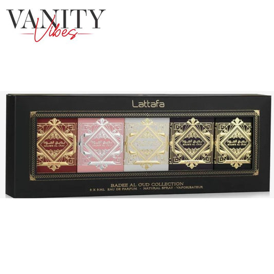 Badee Al Oud Collection By Lattafa EDP 5 x 5ml For Men & Women