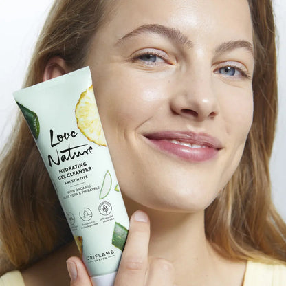 Oriflame Love Nature Hydrating Gel Cleanser With Organic Aloe vera & Pineapple 125ml