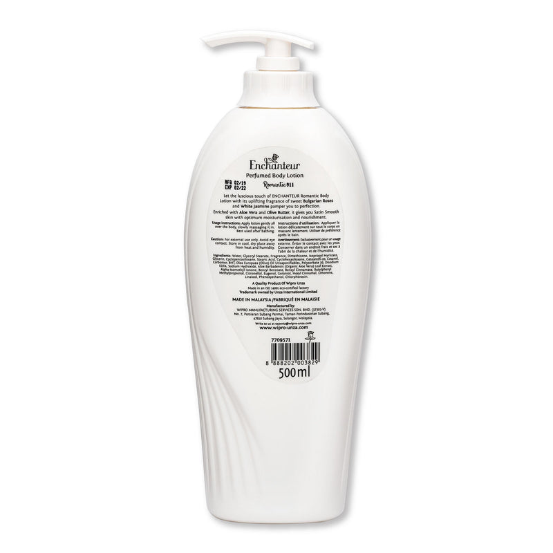 Enchanteur MoistureSilk Romantic Perfumed Body Lotion 500 ml