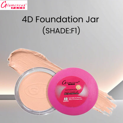 Glamorous Face 4D Foundation Jar (Shade: F1)