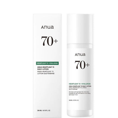 Anua Heartleaf 70+ Hyaluron Daily Lotion 200 ml Deep Hydration & Soothing Care (K Beauty)