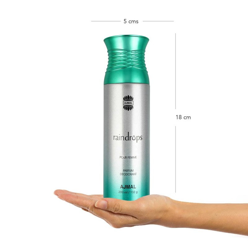 Ajmal Raindrops Pour Femme Deodorant, Body Spray For Women -200ml