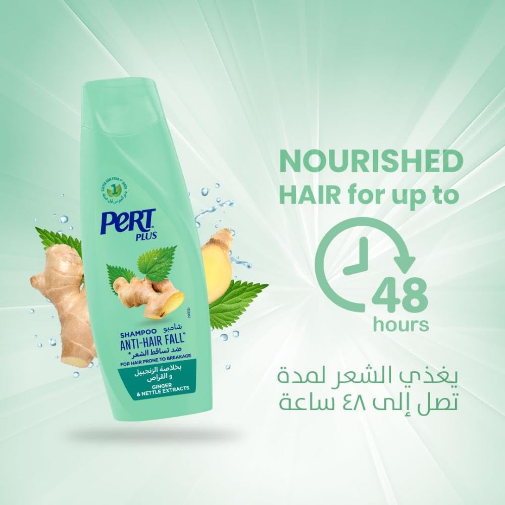 Pert Plus Anti-Hair Fall Shampoo with Ginger & Nettle Extract 400ml