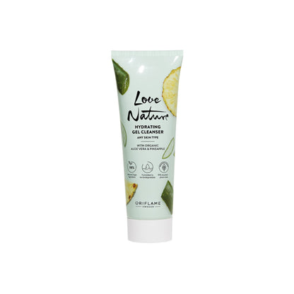 Oriflame Love Nature Hydrating Gel Cleanser With Organic Aloe vera & Pineapple 125ml