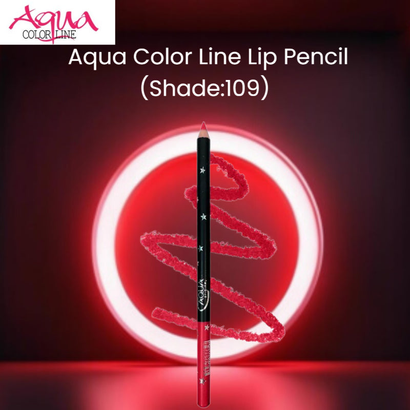 Aqua Color Line Lip Pencil (Shade:109)