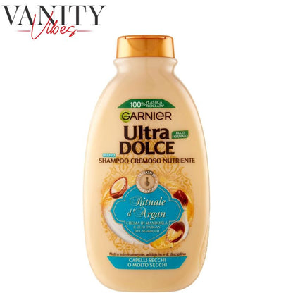 Garnier Ultra Dolce Shampoo Crema Rituale d’Argan 300ml Nourishing & Smooth Hair Care