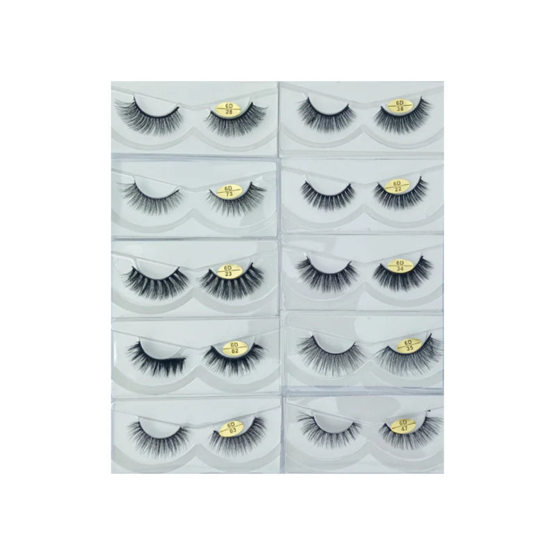 Glamorous Face 6D Mink Hair Eyelashes 10 Pieces (GF 8062)