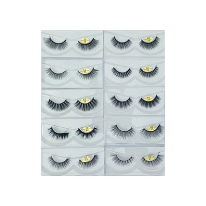 Glamorous Face 6D Mink Hair Eyelashes 10 Pieces (GF 8062)