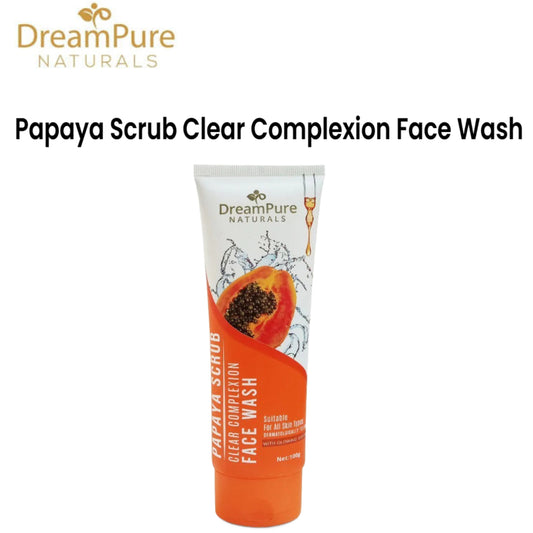 Dream Pure Papaya Scrub Clear Complexion Face Wash