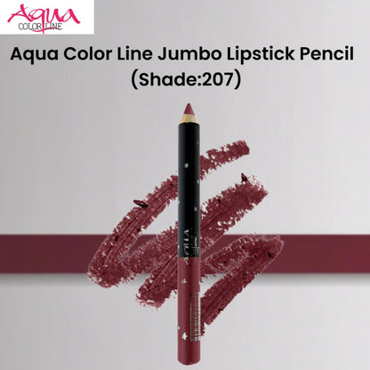 Aqua Color Line Jumbo Lipstick Pencil (Shade:207)
