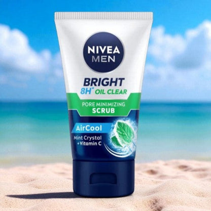 Nivea Men Bright Oil Clear Pore Minimizing Scrub 100ml