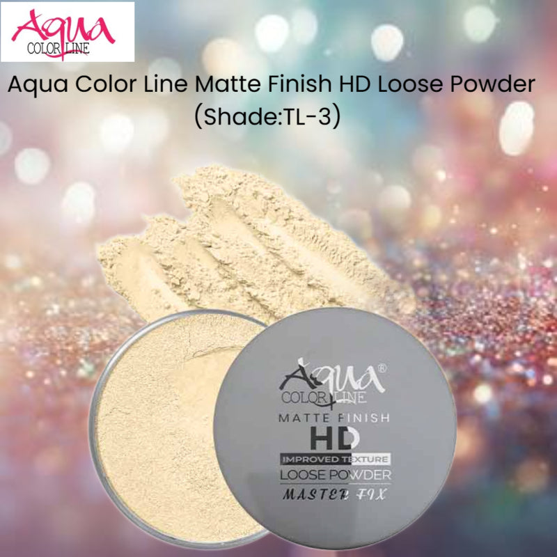 Aqua Color Line Matte Finish HD Loose Powder (Shade:TL-4)
