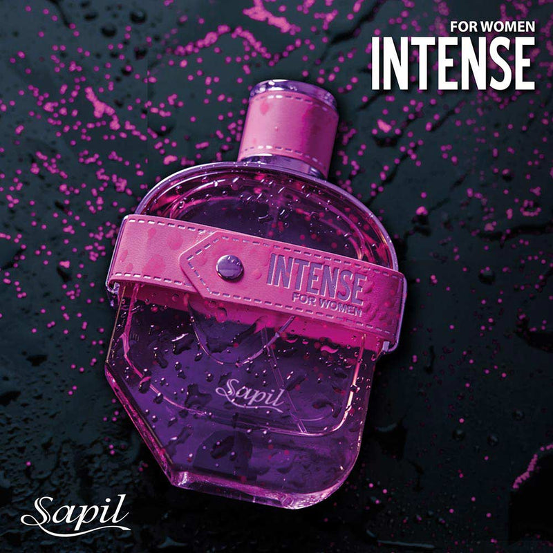 Sapil Intense Eau de Parfum for Women 100ml - Long Lasting Floral Fruity Perfume with Elegant Feminine Fragrance for Daily We