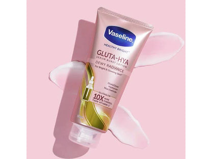 Vaseline Dewy Radiance Gluta-HYA Lotion Serum Burst 330ml - Instant Glow & Bright Skin