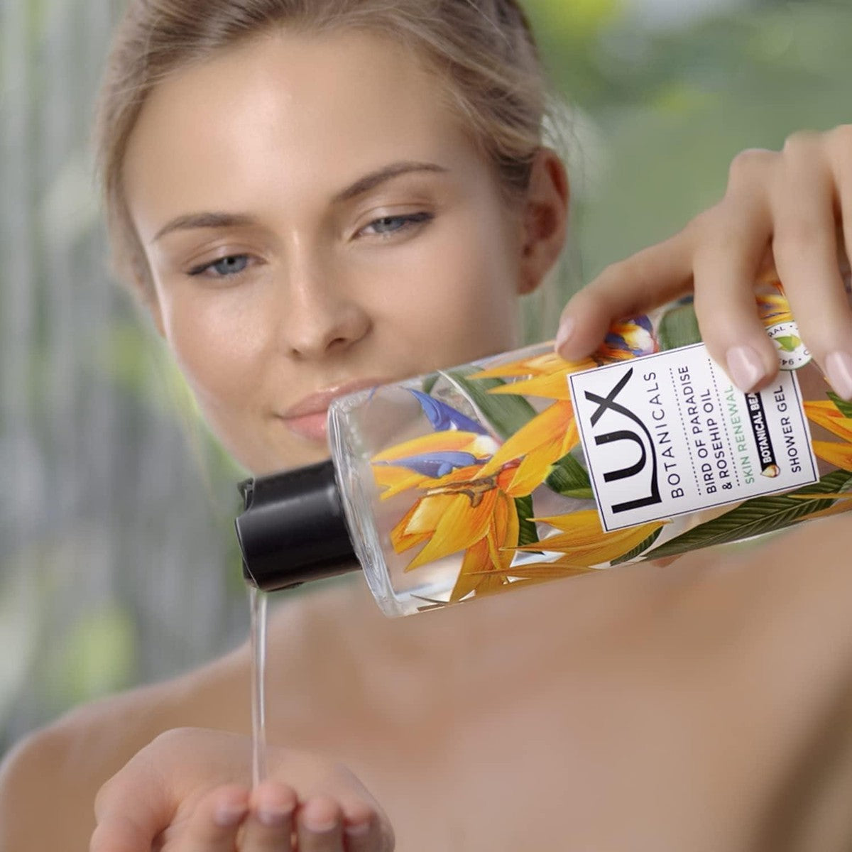 Lux Botanicals Bird of Paradise & Rosehip Oil Daily Shower Gel 500ml Nourishing Cleanse & Radiant Skin