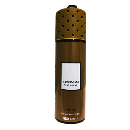 Armaf Magnum Pour Homme Walnut Perfume Body Spray 200ml Masculine Warm & Woody Fragrance