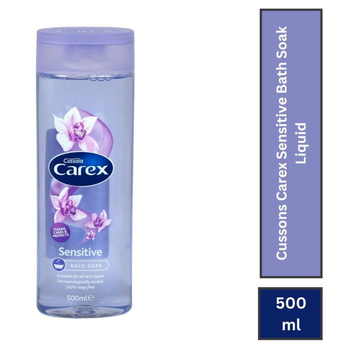 Cussons Carex Sensitive Bath Soak Liquid 500ml