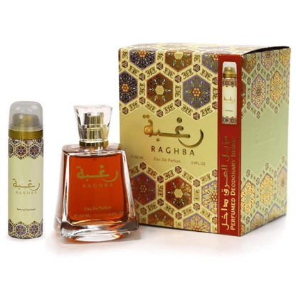 Lattafa Raghba For Women EDP with Deo